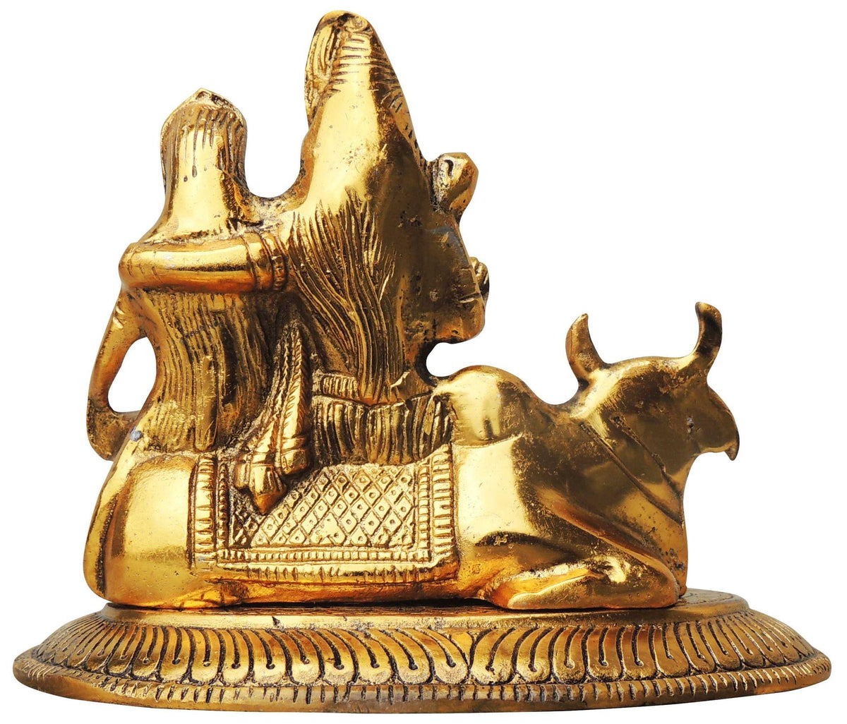 Showpiece Shiv Parivar Statue  - 6.8*5.2*5.5 inch (AS265 G)