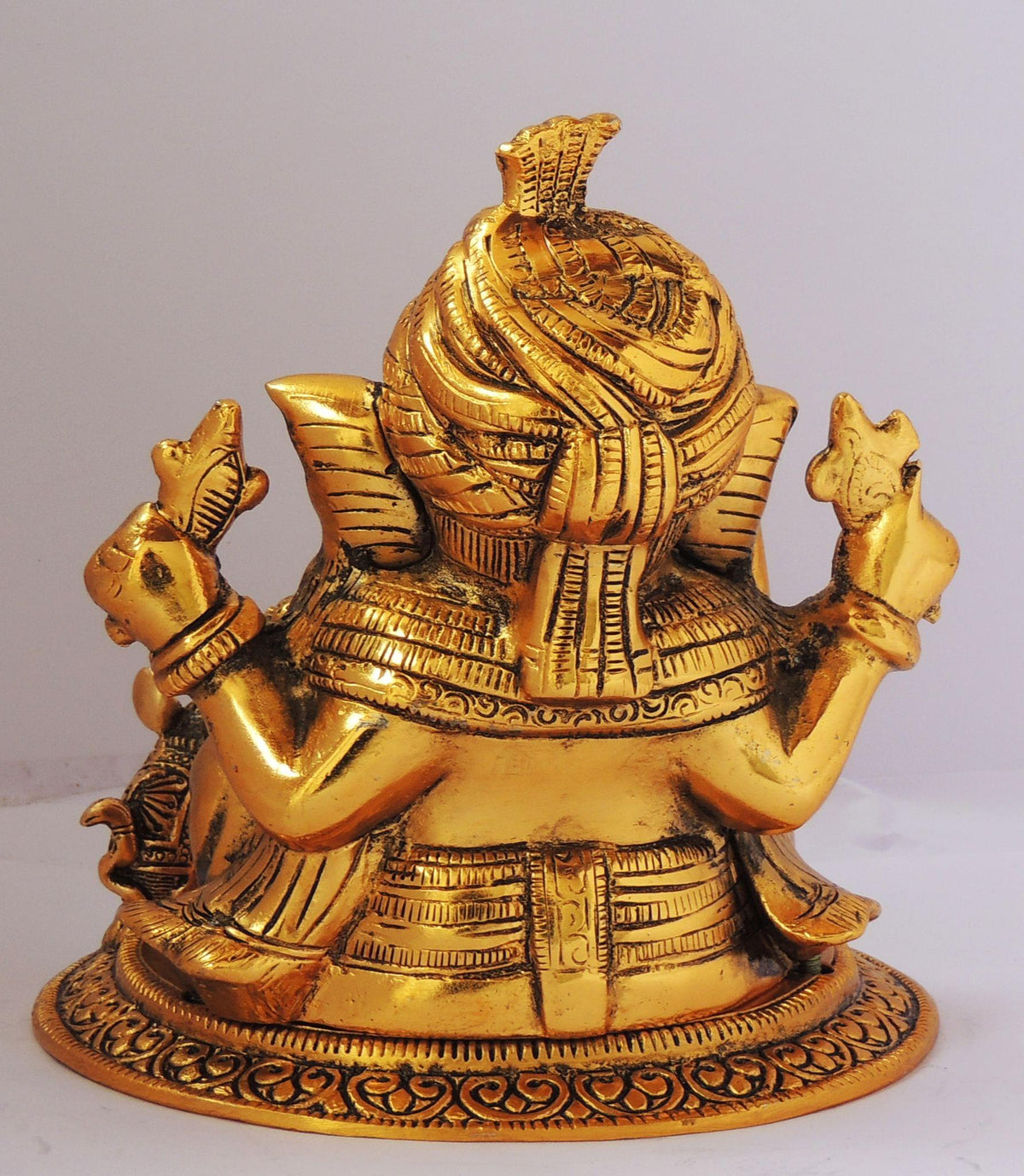 Showpiece Pagadi Ganesh Big - 7*6.5*7.5 inch (AS294 G)