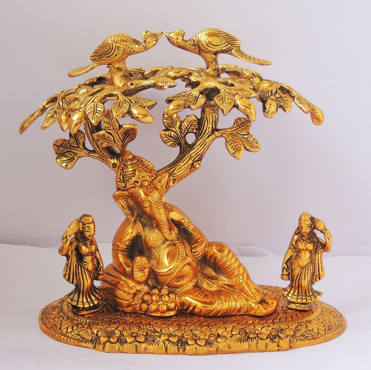 Showpiece Ganesh Tree - 8.5*5.5*8.2 inch (AS295 G)