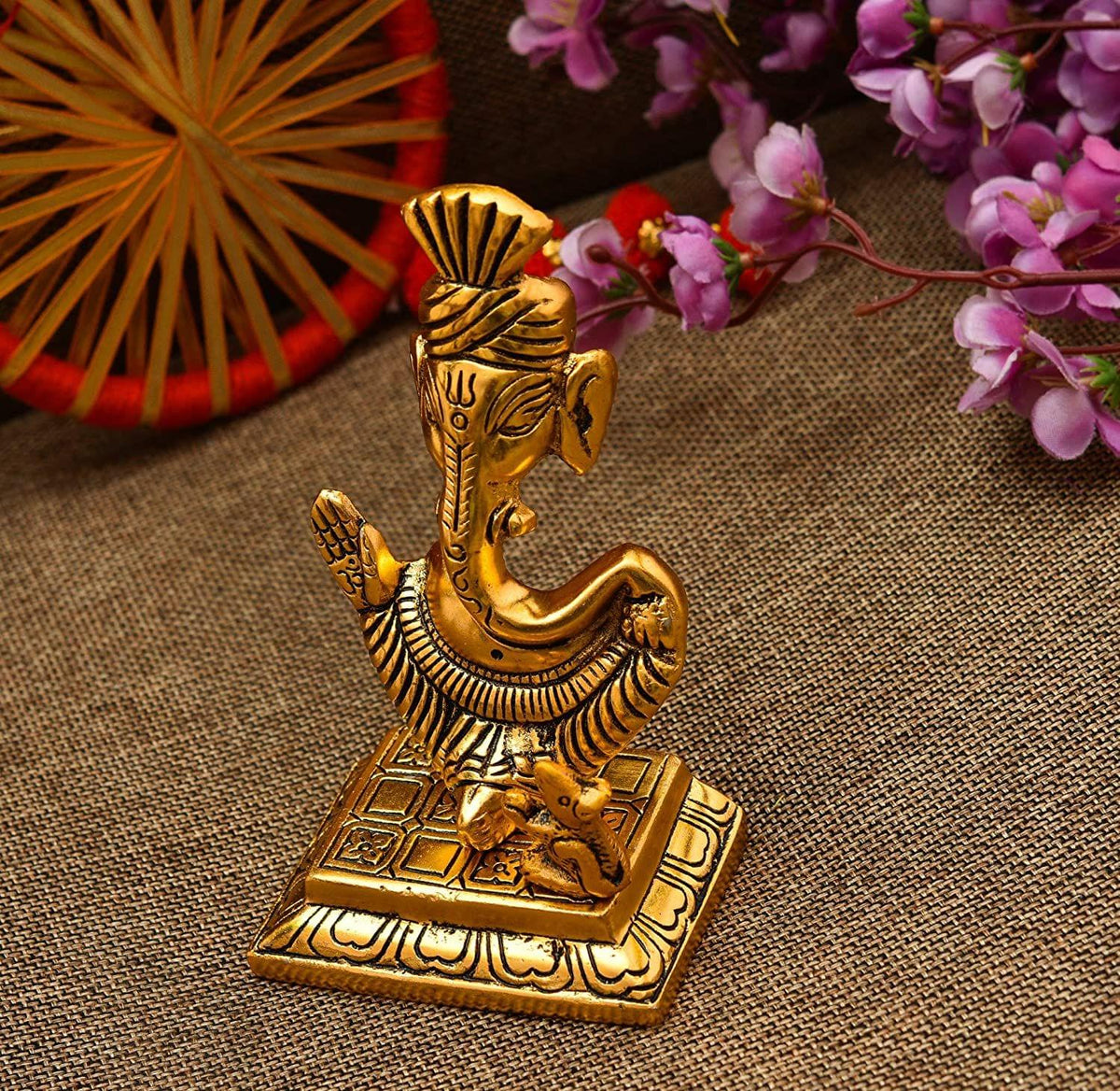 Showpiece Pagadi Ganesh - 3.8*2.5*6 inch (AS301 G)