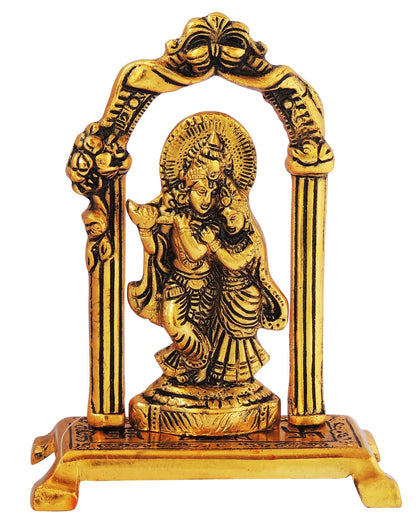 Aluminium Showpiece Radha Krishna Frame -5.5*2.5*6.5 Inches (AS303 G)