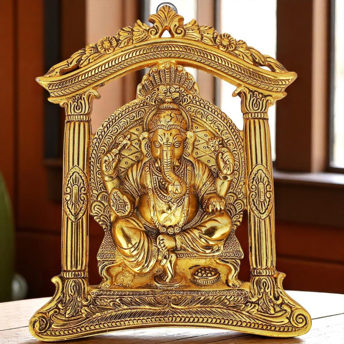 Showpiece Frame Ganesh Hanging  - 9*1*11 inch (AS337 G)
