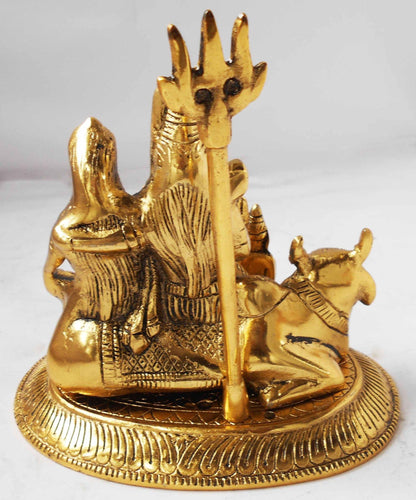 Showpiece Shiv Parivar Statue  - 7*5.1*7 inch (AS348 G)