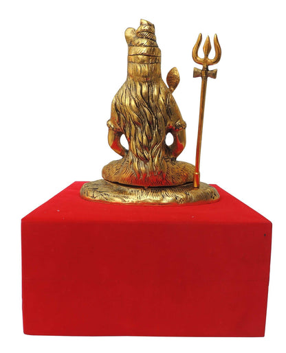 Showpiece Shiv Statue  - 8.3*5.3*9.8 inch (AS363 G)