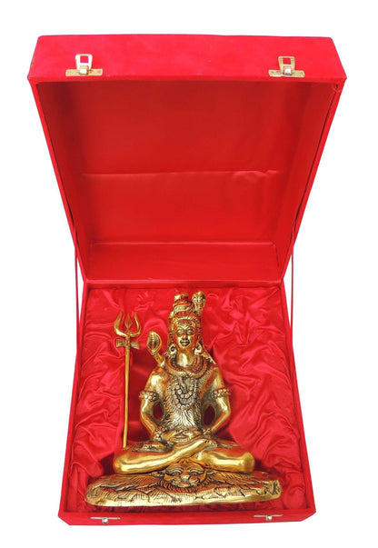 Showpiece Shiv Statue  - 8.3*5.3*9.8 inch (AS363 G)
