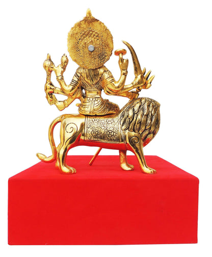 Showpiece Durga Ji Statue God Idol - 8.3*3.2*9.6 inch (AS371 G)