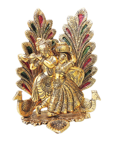 Showpiece Radha Krishna Statue - 5.4*4.5*8 inch (AS373 G)