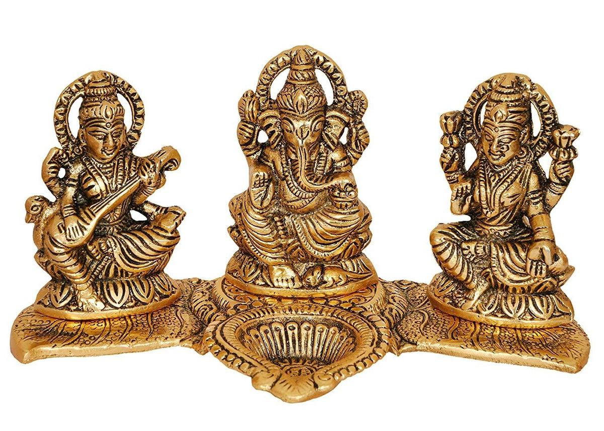 Showpiece Aluminium LGS Deepak - 8.2*4.5*4 inch (AS376 G)