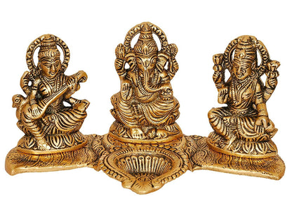 Showpiece Aluminium LGS Deepak - 8.2*4.5*4 inch (AS376 G)