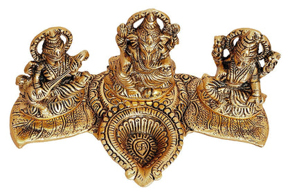 Showpiece Aluminium LGS Deepak - 8.2*4.5*4 inch (AS376 G)