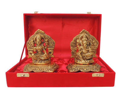 Showpiece Aluminium Ganesh JI - 4.2*3*4.8 inch (AS379 G)