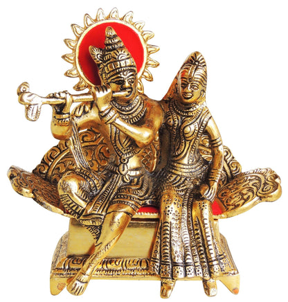 Showpiece Radha Krishna Statue - 7.5*7.1*5 inch (AS383 G)