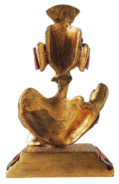 Aluminium Showpiece Ganesh Statue  - 3.5*2.5*6 Inch (AS403 G)