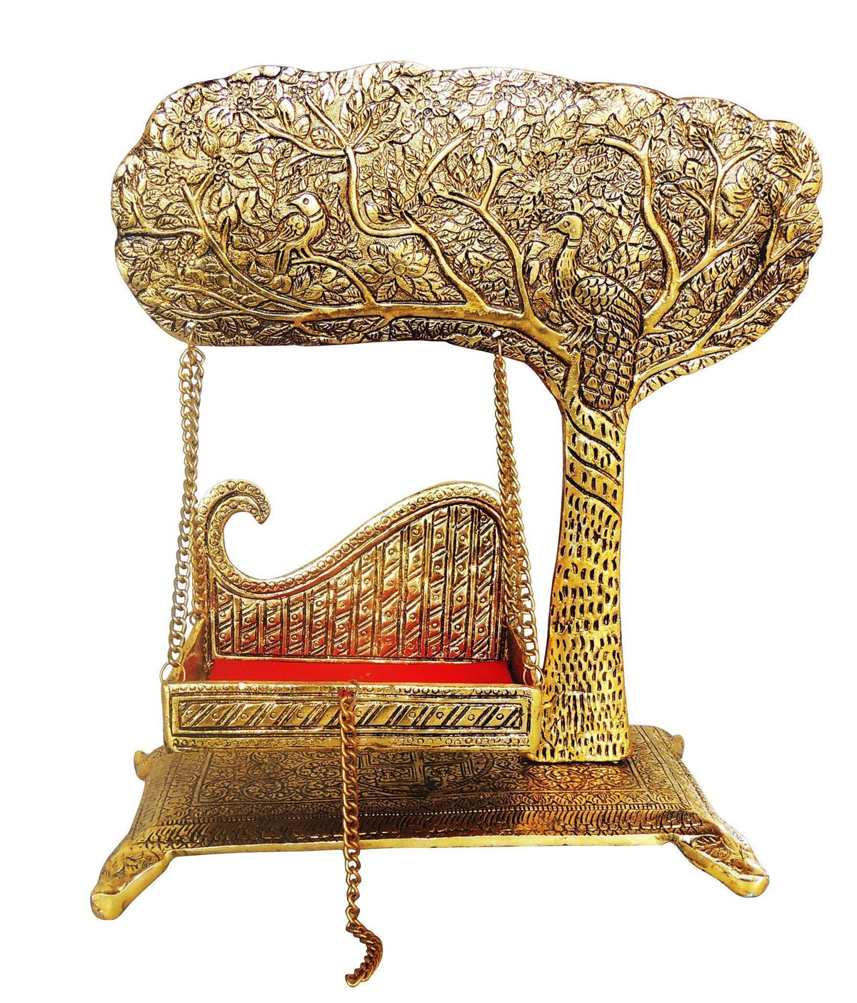 Aluminium Showpiece Laddu Gopla Jhula God Idol Statue - 11.2*6.2*12.5 Inch (AS426 D )
