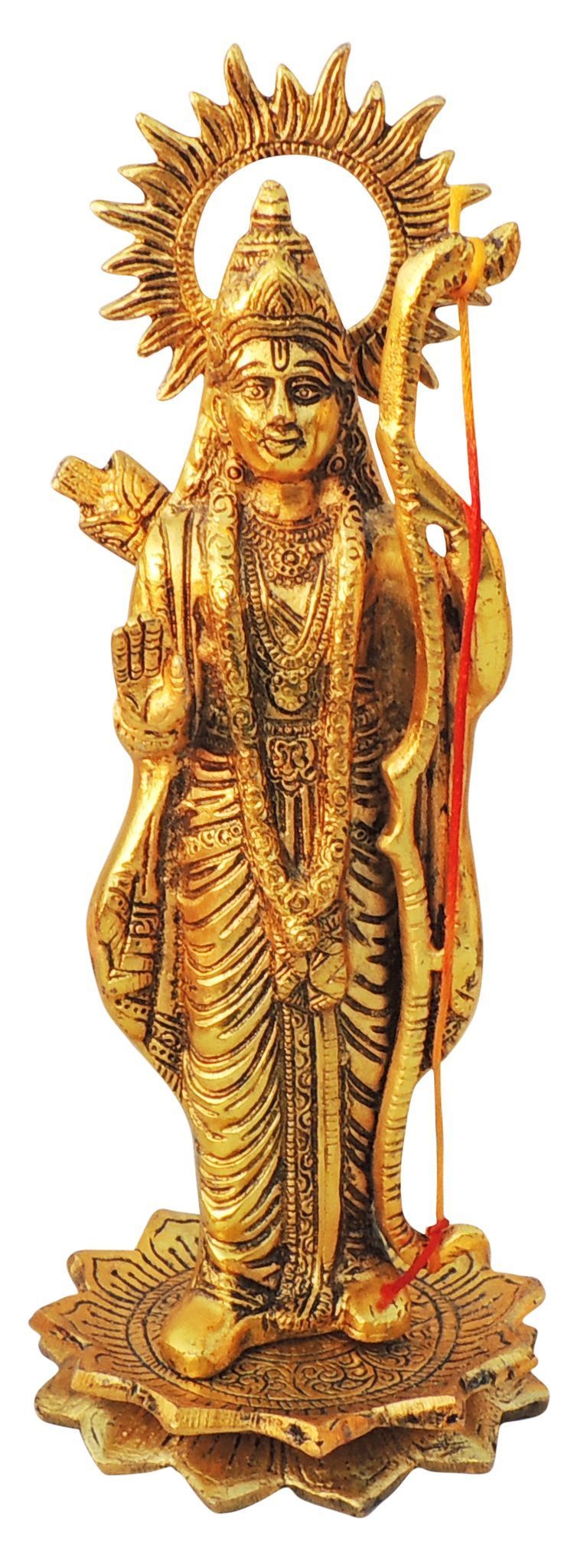 Aluminium Showpiece Ram Ji Statue - 5*5*12.2 Inch (AS430 G)