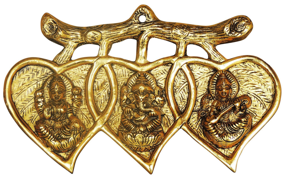 Aluminium Showpiece Wall Hanging LGS Statue - 11*0.5*7 Inch (AS453 G)