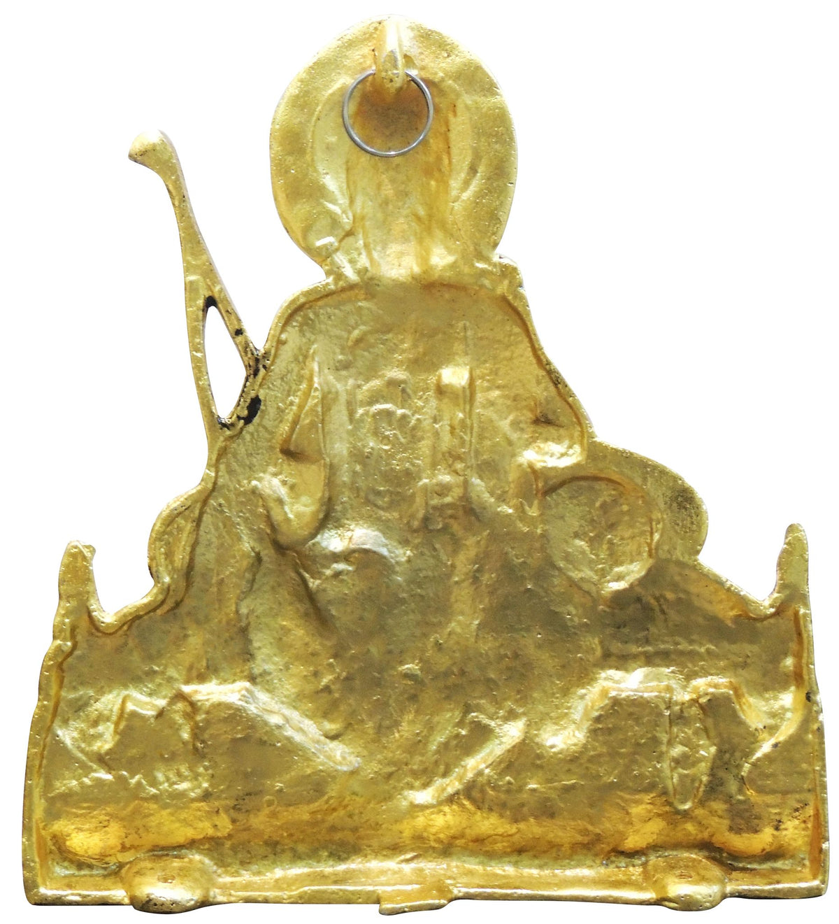 Aluminium Showpiece Wall Hanging Ram Ji, God Idol Statue - 7*1*7.5 Inch (AS469 G)