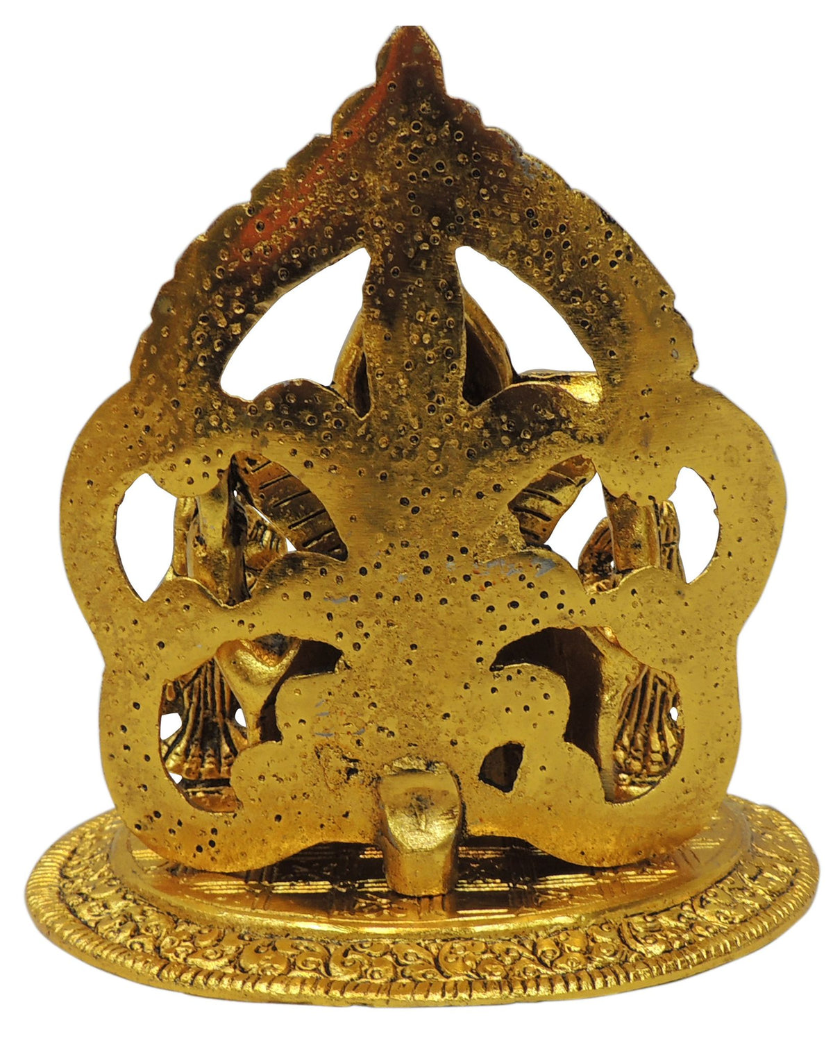 Aluminium Showpiece Ganesh Ji Statue - 5.7*5*5.7 Inch (AS478 G)