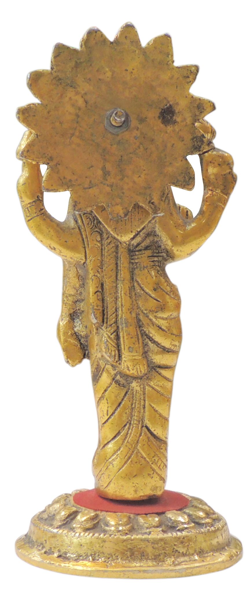 Aluminium Showpiece Standing Laxmi Ji - 3.2*3.2*7.5 Inch (AS482 L)