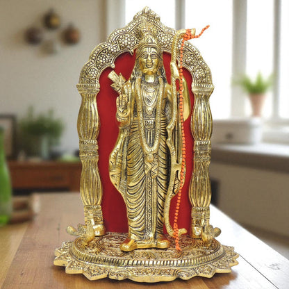 Aluminium Showpiece Maharav Ram Ji - 9*6.5*12.5 Inch (AS485 G)