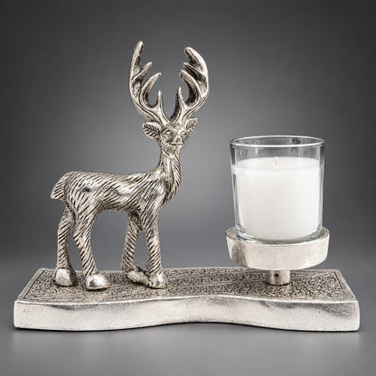 Aluminium Showpiece Deer Wax Glass Holder - 7*2*6 Inch (AS497 S)
