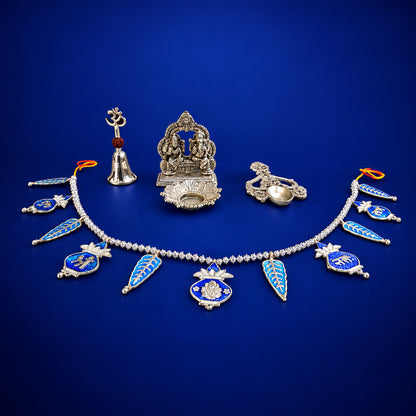 Aluminium Showpiece Laxmi Ganesh With Bandhanwar Gift Set (AS528 G)