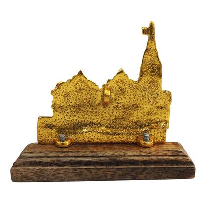 Aluminium Showpiece Ram Mandir Statue - 5*1.2*4.2 Inch (AS532 G)