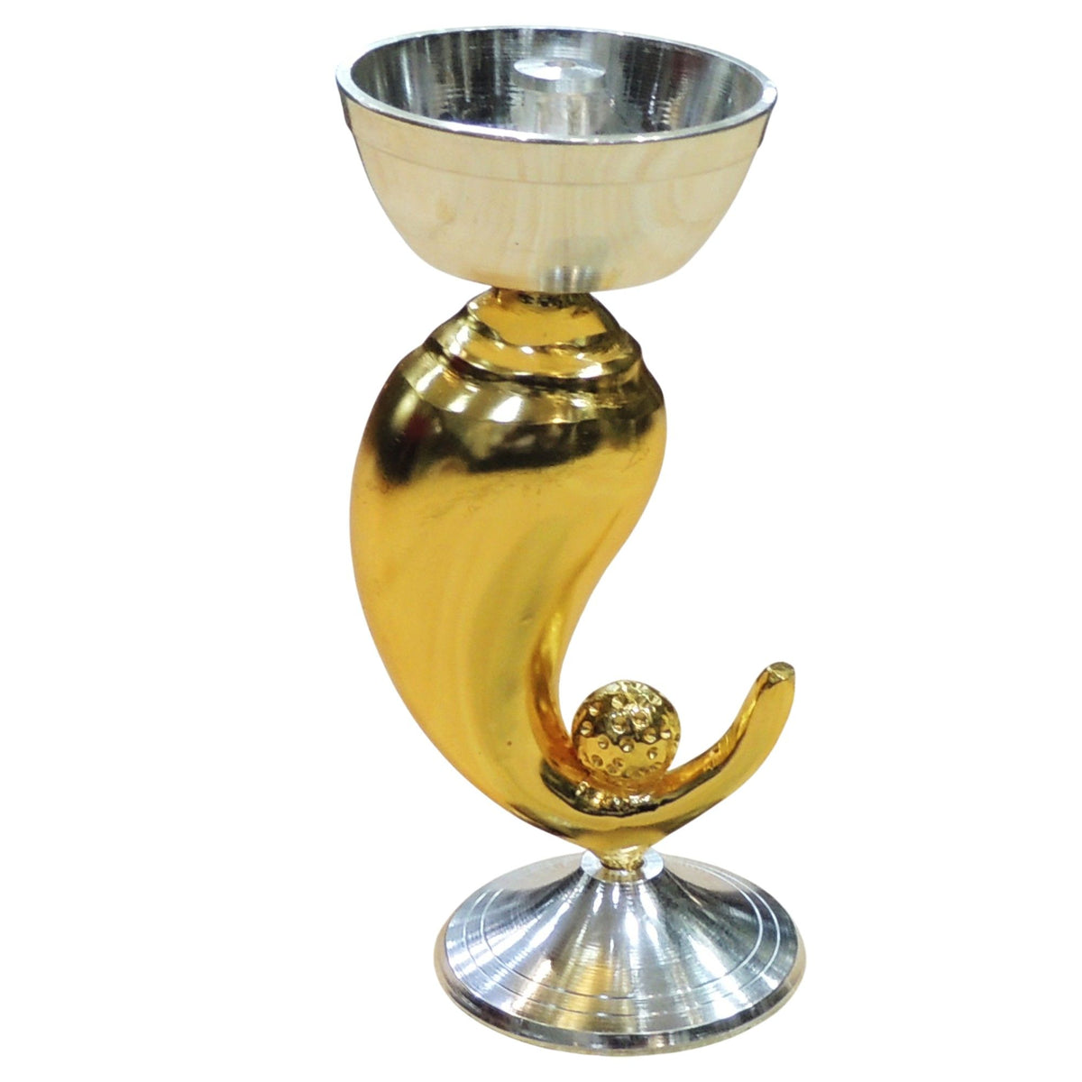 Aluminium Decorative Ganesh Deepak, Diwali Gifting Item - 2*2*5 Inch (AT077 C)