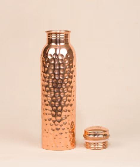 Coopper Bottle Hammered - 3.2*3.2*10.5 inch (BC079 B)