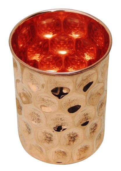 Pure Copper Glass 300 Ml - 2.8*2.8*3.7 inch (BC104 B)