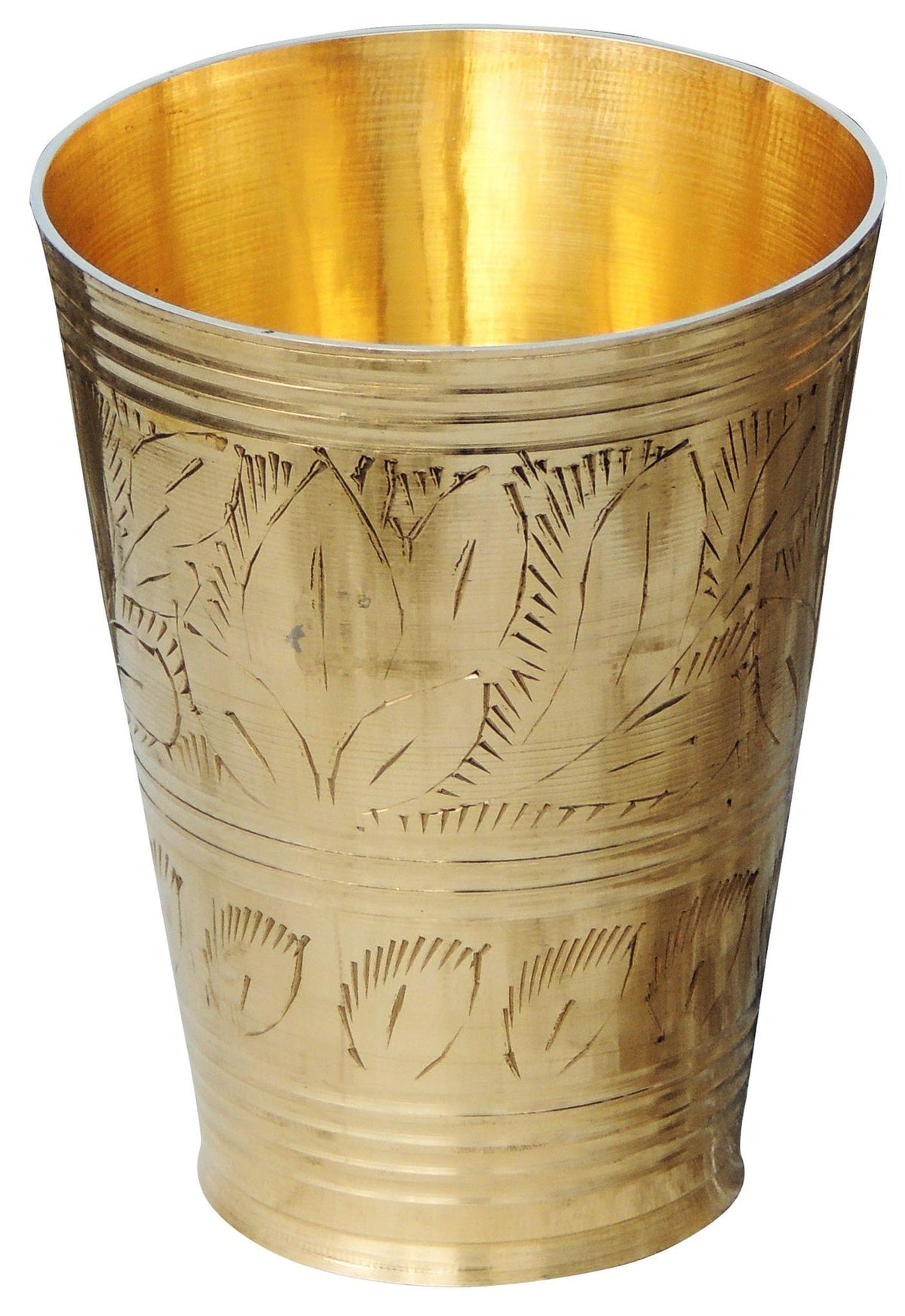 Lassi Glass Brass - 300 ml - 3.3*3.3*4.3 inch (BC113 B)