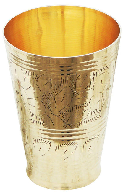 Lassi Glass Brass - 350 ml - 3.2*4.4*4.6 inch (BC113 C)