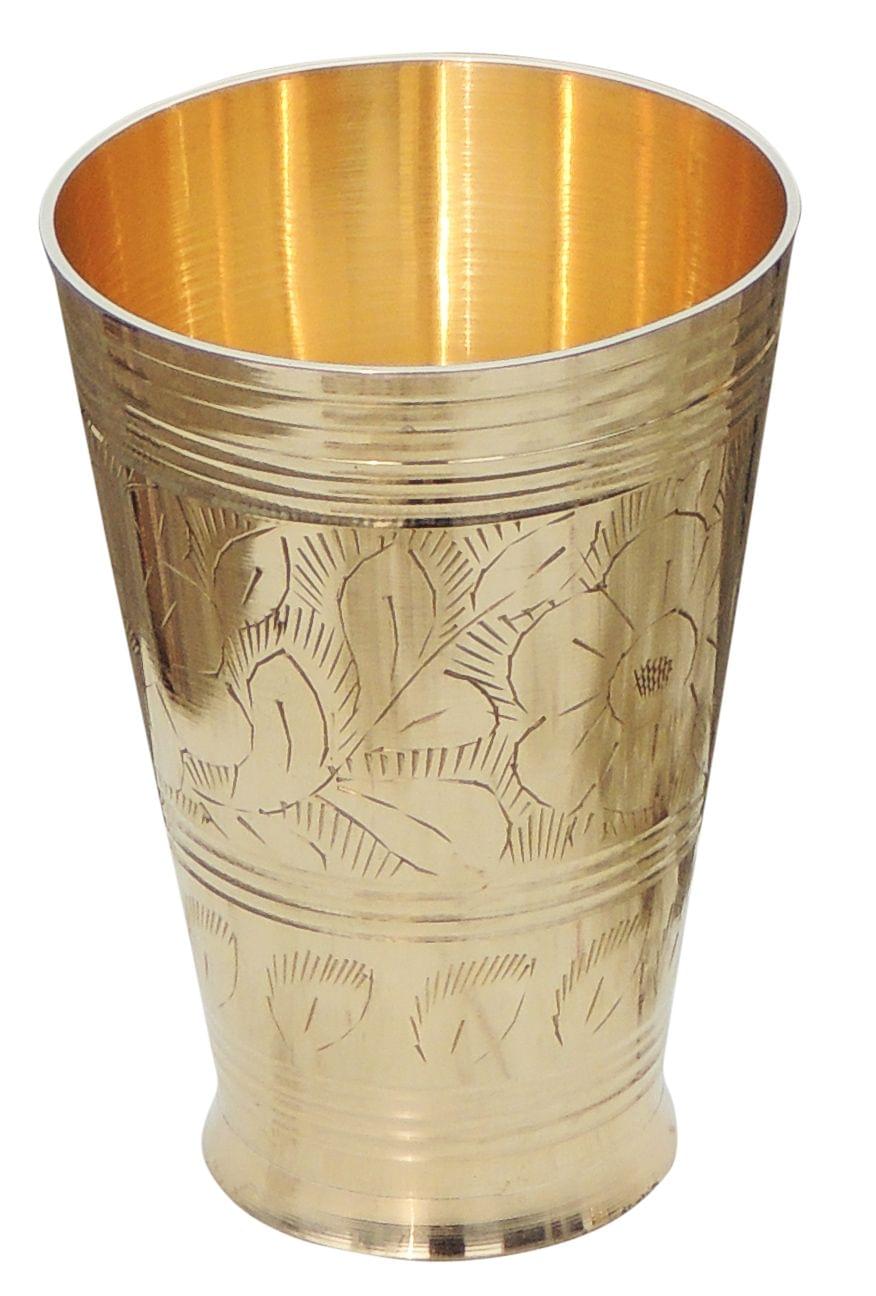 Lassi Glass Brass - 450 ml  - 3.5*4.7*5 inch (BC113 D)