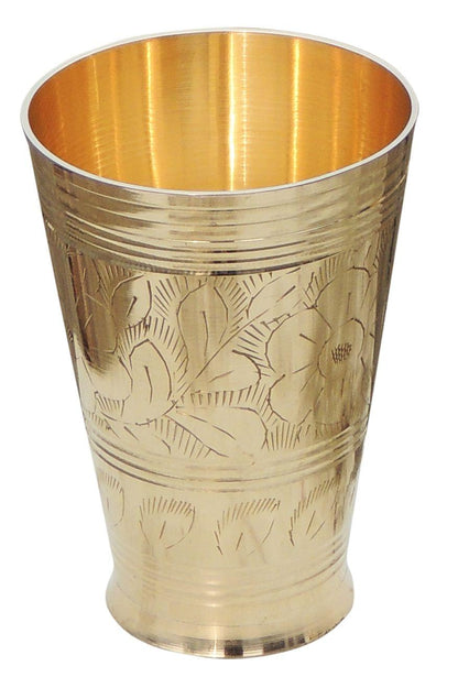 Lassi Glass Brass - 450 ml  - 3.5*4.7*5 inch (BC113 D)