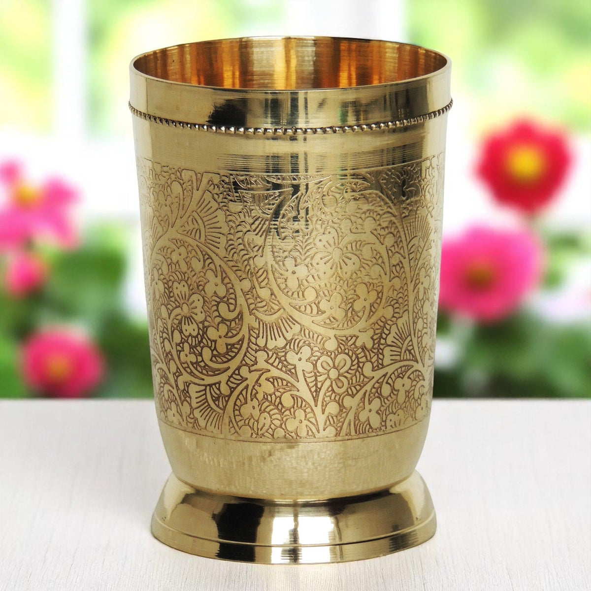 Pure Brass High Quality Glass - 2.6*2.6*4.5 Inch (BC114 C)