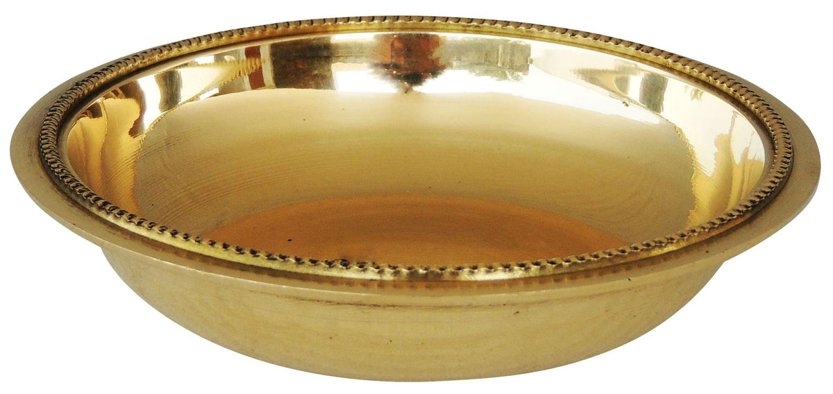 Pure Brass Halwa Bowl - 4.2*4.2*0.8 inch (BC116 B)