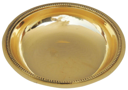 Pure Brass Halwa Bowl - 4.2*4.2*0.8 inch (BC116 B)