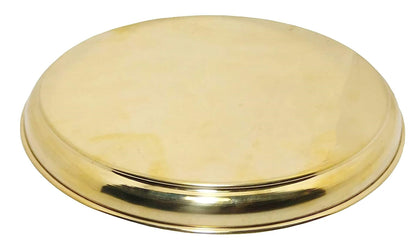 Brass Thali Embose Design - 14*14*1.2 inch (BC117 D)