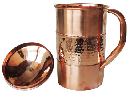 Copper Water Jug - 6.5*4.5*8.5 Inch, 1.6 Liter (BC120 B)