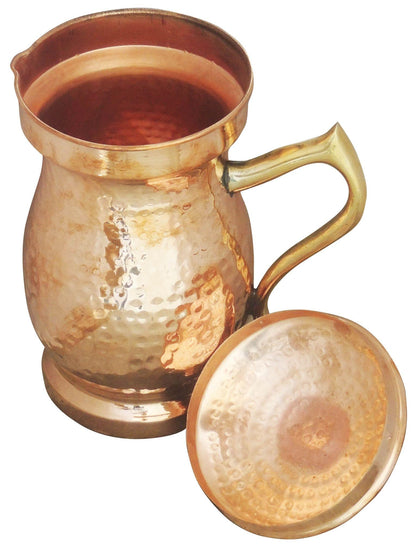 Pure Copper Jug 1.4 Litre  - 4.5*4.5*9 inch (BC121 A)