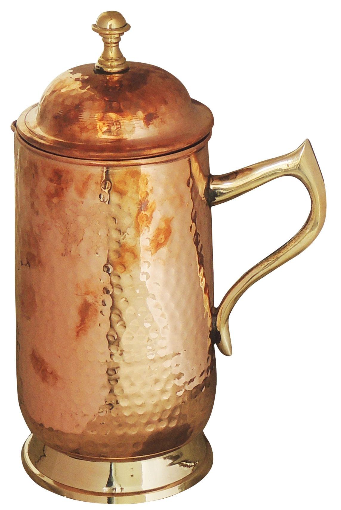 Pure Copper Jug 1.6 Liter - 4*4*11 inch (BC121 B)