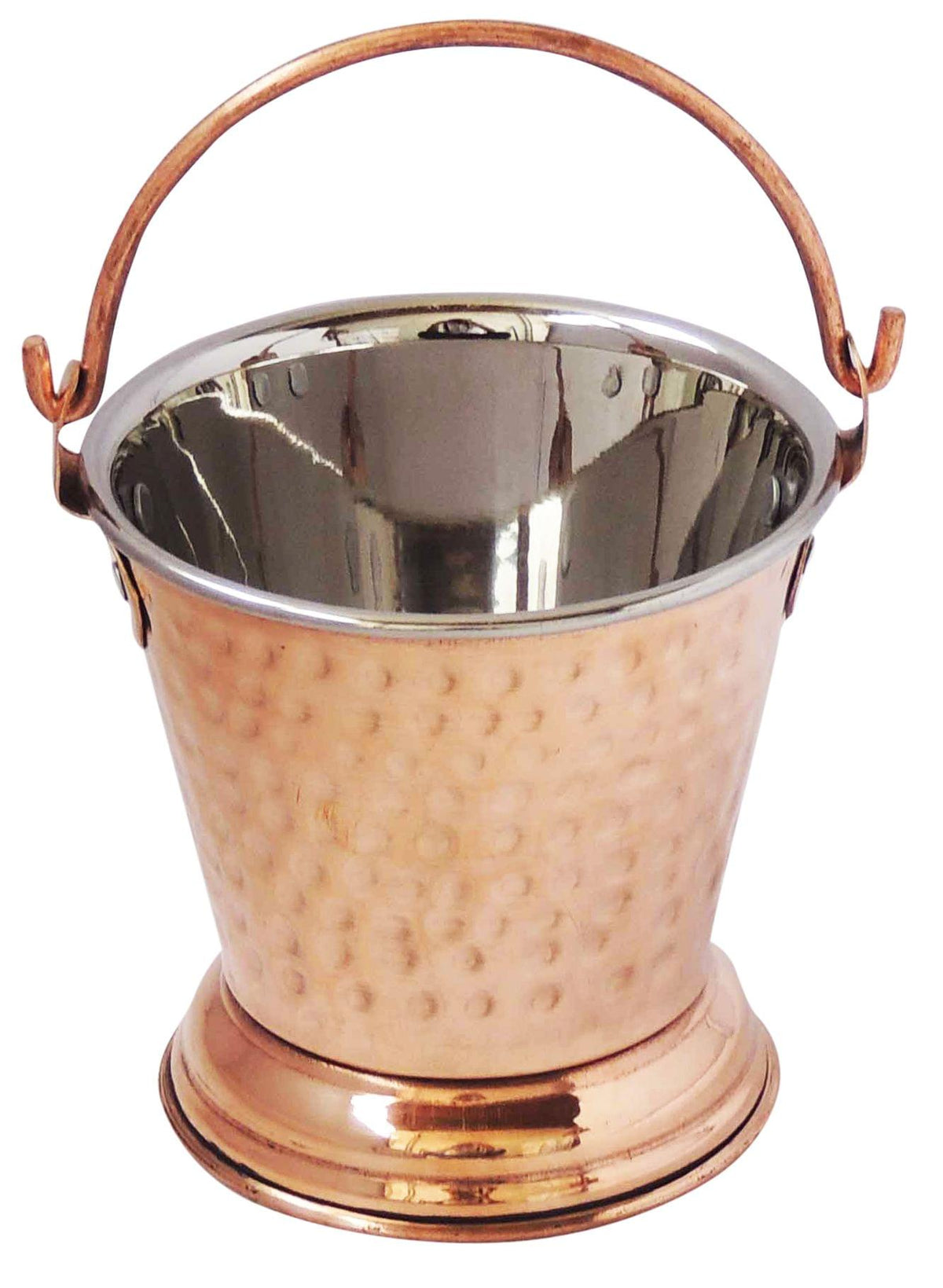 Copper Steel Small Bucket Shape Bowl 350 ml - 3.5*3.5*7 inch (BC138 A)