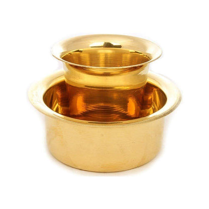 Brass Davra / Davara / Dabara Vati Set Coffee Tumbler Set, (BC145 A)
