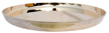 Pure Bronze, Kansa Thali - 15.5*15.5*1 Inch (BC157 I)