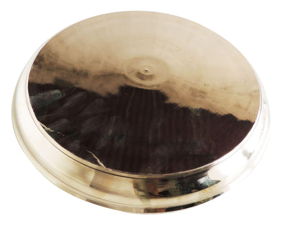 Pure Bronze Plate, Kansa Plate 11 inch - 11*11*1 inch (BC158 E)