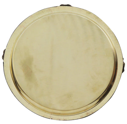 Brass Thali Embose - 12*12 Inch (BC166 B)