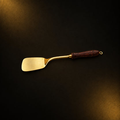 Brass Palta With Wooden Handle - 14*3*1 Inch (BC178 F)
