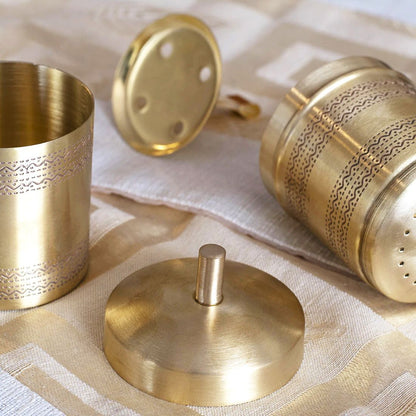 Brass Coffee Filter - 2.6*2.6*6.5 Inch, 400 ML (BC179 D)