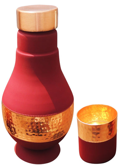 Copper Modern Sorahi Silk Red - 4.2*4.5*9 Inch (BC190 A)