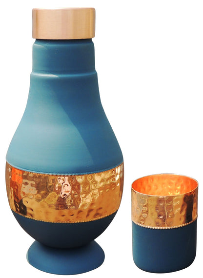 Copper Modern Sorahi Silk Blue - 4.5*4.5*9 Inch (BC190 D)